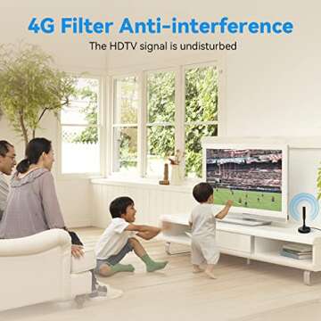 Chaowei Digital HDTV Antenna with Magnetic Base,16.5feet Coaxial HDTV Cable-Portable Outdoor Indoor TV Antenna for 4K 1080p Roku TV and Fire TV Stick