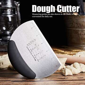 Stainless Steel Dough Cutter for Perfect Baking