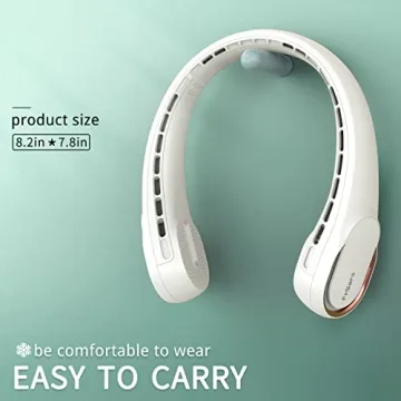 FrSara Neck Fan - 360° Cooling, Portable, Adjustable Wind