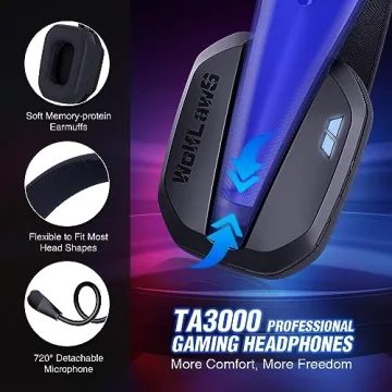 WolfLawS TA3000 Wireless Gaming Headset For All Consoles