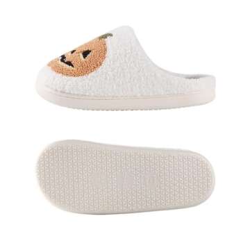 JINLONYU Cute Pumpkin Slippers for Halloween Fun