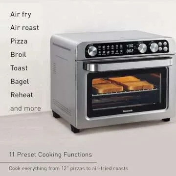 Panasonic Air Fryer Toaster Oven with 11 Cooking Functions