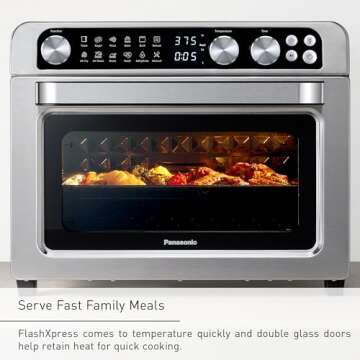 Panasonic Air Fryer Toaster Oven with 11 Cooking Functions