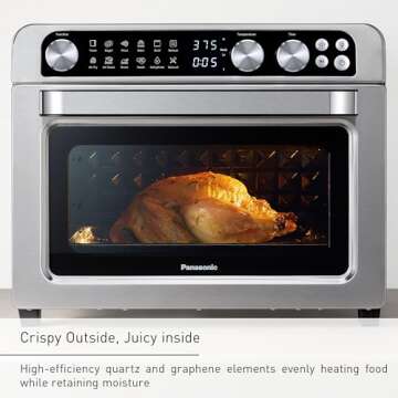 Panasonic Air Fryer Toaster Oven with 11 Cooking Functions