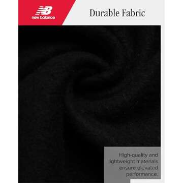 New Balance Boys' Sweatshirt - Soft Fleece Pullover Crewneck Active Logo Sweatshirt for Boys (Sizes: 8-20), Size 10-12, Deep Black