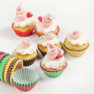 Selizo 600 Pcs Colorful Cupcake Liners for All Occasions