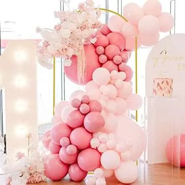 Wokceer 7.2 FT Wedding Arch Backdrop Stand, Square Arch Gold Metal Arch Backdrop Stand for Wedding Ceremony Birthday Party Bridal Baby Shower Photo Booth Garden Floral Balloon Arch Decoration