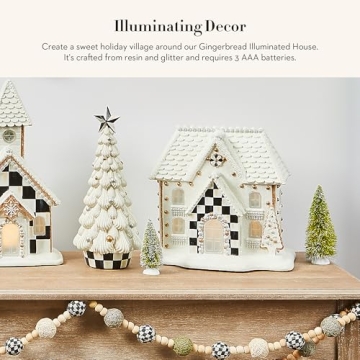 Gingerbread Illuminated House - Holiday Decor by MacKenzie-Childs