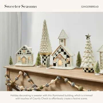 Gingerbread Illuminated House - Holiday Decor by MacKenzie-Childs