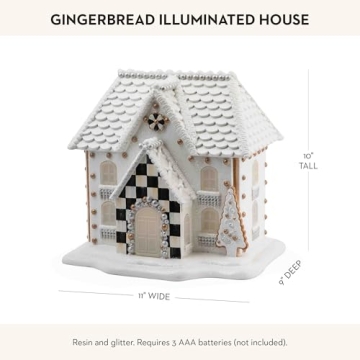Gingerbread Illuminated House - Holiday Decor by MacKenzie-Childs