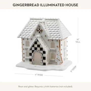 Gingerbread Illuminated House - Holiday Decor by MacKenzie-Childs