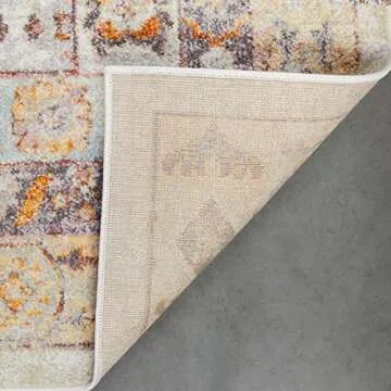 Well Woven Vera Vintage Grey Tribal Diamond Medallion Pattern Area Rug (5'3" x 7'3")