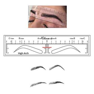 Eyebrow Ruler Sticker for Flawless Shaping