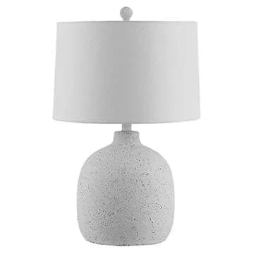 SAFAVIEH Veleri Modern Cream Table Lamp with LED Bulb