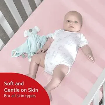 Crib Sheets for Girls - Soft Fitted 4 Pack for Nursery