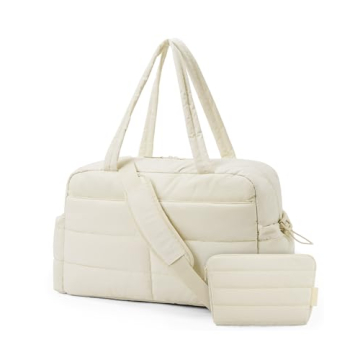 BAGSMART Travel Duffle Bag Gym Bag for Women, 31L Puffer Tote Bag Quilted Laptop Carry on, Weekender...