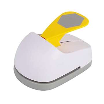 Craft Lever Punch 3 inch Hexagon Punch for DIY Paper Crafting - Versatile and Easy to Use