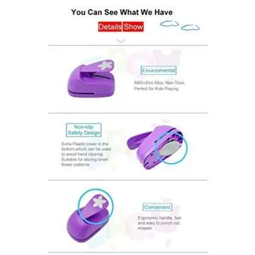 Craft Lever Punch 3 inch Hexagon Paper Punch for DIY Projects