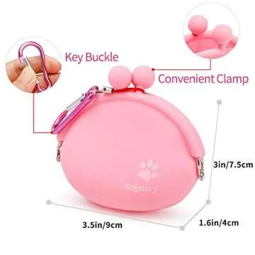Snow Abonci Dog Treat Bag - Stylish Silicone Pouch for Outdoor Adventures