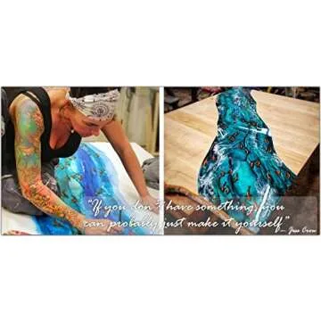 TotalBoat MakerPoxy Crystal Clear Artist’s Resin by Jess Crow | Two Part Epoxy for Resin Art |Features Long Working Time, Resistant to Scratches and Yellowing (Gallon Kit)