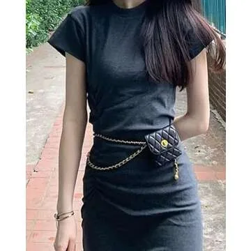 Stylish YZHZOM Women's Mini Chain Belt Bag for Every Occasion