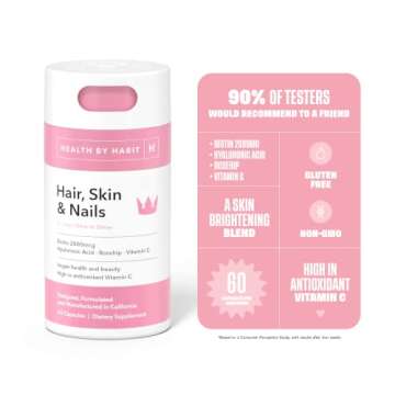 Vegan Hair Skin and Nails Supplement: Biotin & Vitamins