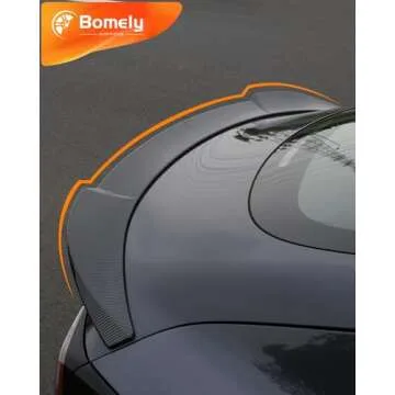Bomely Spoiler Wing Compatible with 2017-2023 Tesla Model 3 Spoiler Wing Sports Car Rear Spoiler Car Styling Kits for Tesla Model 3 Accessories (Glossy Carbon Fiber Pattern)