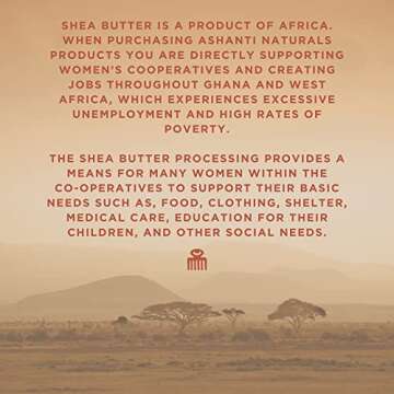 Unrefined Ashanti White Raw Shea Butter - 15 oz Moisturizer