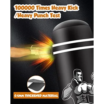 JUOIFIP 69" Heavy Duty Freestanding Punching Bag Set