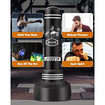 JUOIFIP 69" Heavy Duty Freestanding Punching Bag Set