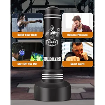 JUOIFIP 69" Heavy Duty Freestanding Punching Bag Set