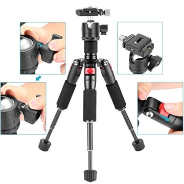 NEEWER 20" Portable Mini Tripod With 360° Ball Head