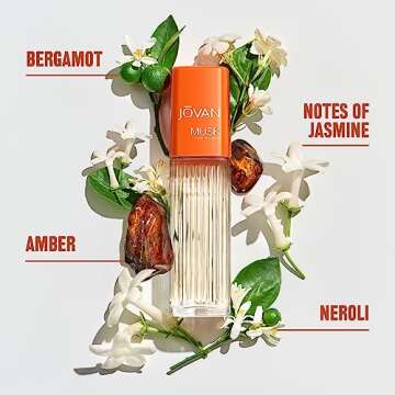 Jovan Musk for Women Eau de Cologne Spray 2 fl oz (Pack of 1), Notes of Jasmine, Amber, and Neroli, ...