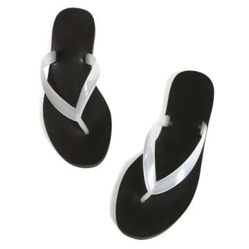 Molozoey Clear Jelly Beach Flip Flop Sandals for Women