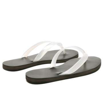 Molozoey Clear Jelly Beach Flip Flop Sandals for Women