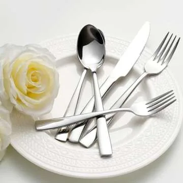 Premium 40-Piece Silverware Set for Stylish Dining