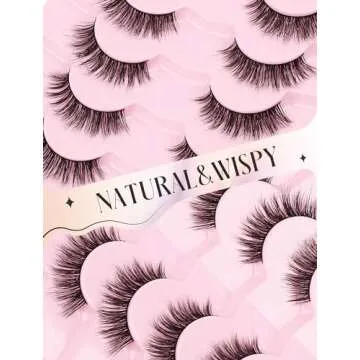 Natural Lashes Mink Natural Eyelashes False Eyelashes Natural Look False Lashes Wispy Eye Lashes Cat Eyelashes Fake Lashes KD01