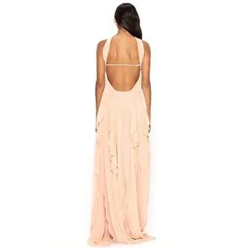 Stylish SOLILOQUY Strapless Maxi Dress for Weddings