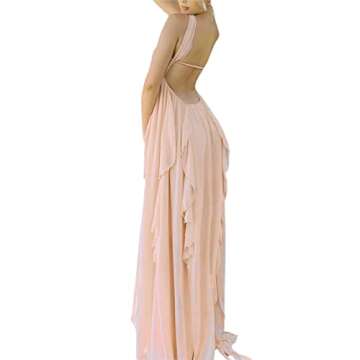 Stylish SOLILOQUY Strapless Maxi Dress for Weddings