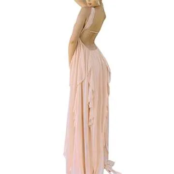Stylish SOLILOQUY Strapless Maxi Dress for Weddings