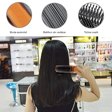 Compact Ancable Folding Hair Brush for Travel with Mirror