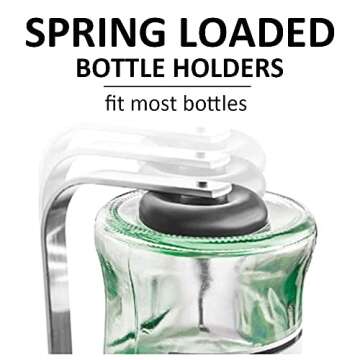 HAPYFMSHI Wall-Mounted House Liquor Dispenser | Alcohol Station Cocktail Tap, Push-Release Valves, Home Bar, Man Cave | Easy Assemble (6 Bottle)