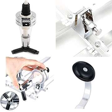 HAPYFMSHI Wall-Mounted House Liquor Dispenser | Alcohol Station Cocktail Tap, Push-Release Valves, Home Bar, Man Cave | Easy Assemble (6 Bottle)