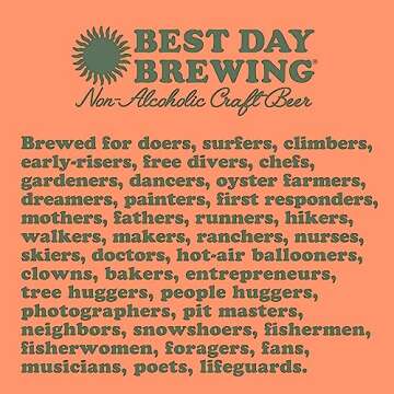 Best Day Brewing Kölsch Non-Alcoholic Craft Beer - 12 Pack - Premium Ingredients for Full Flavor - Low Carb & Low Calorie (12 fl oz cans)