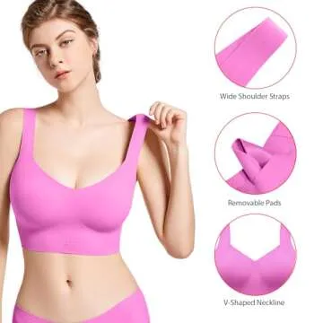 Stylish V-Shaped Longline Comfort Bra for Women