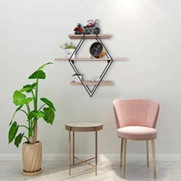 PENGKE 3 Tier Floating Shelves for Home Decor