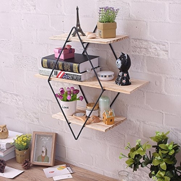 PENGKE 3 Tier Floating Shelves for Home Decor