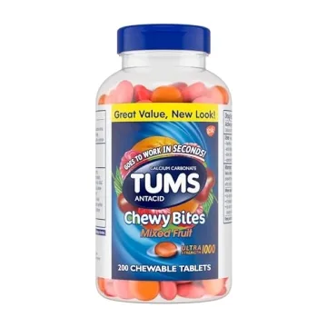 TUMS Ultra Strength Chewy Bites - Fast Heartburn Relief, Mixed Fruit 200ct