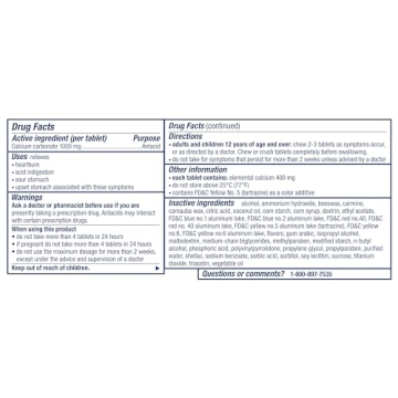 TUMS Ultra Strength Chewy Bites for Heartburn Relief 200ct