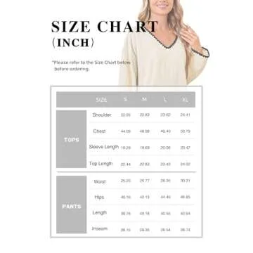 GUOLEZEEV Women's Lounge Set Soft Stylish Comfort Pajama Set